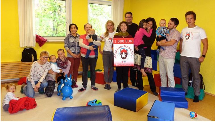 Gruppenbild vom Moneedn Mondaach 2018 im Toberaum